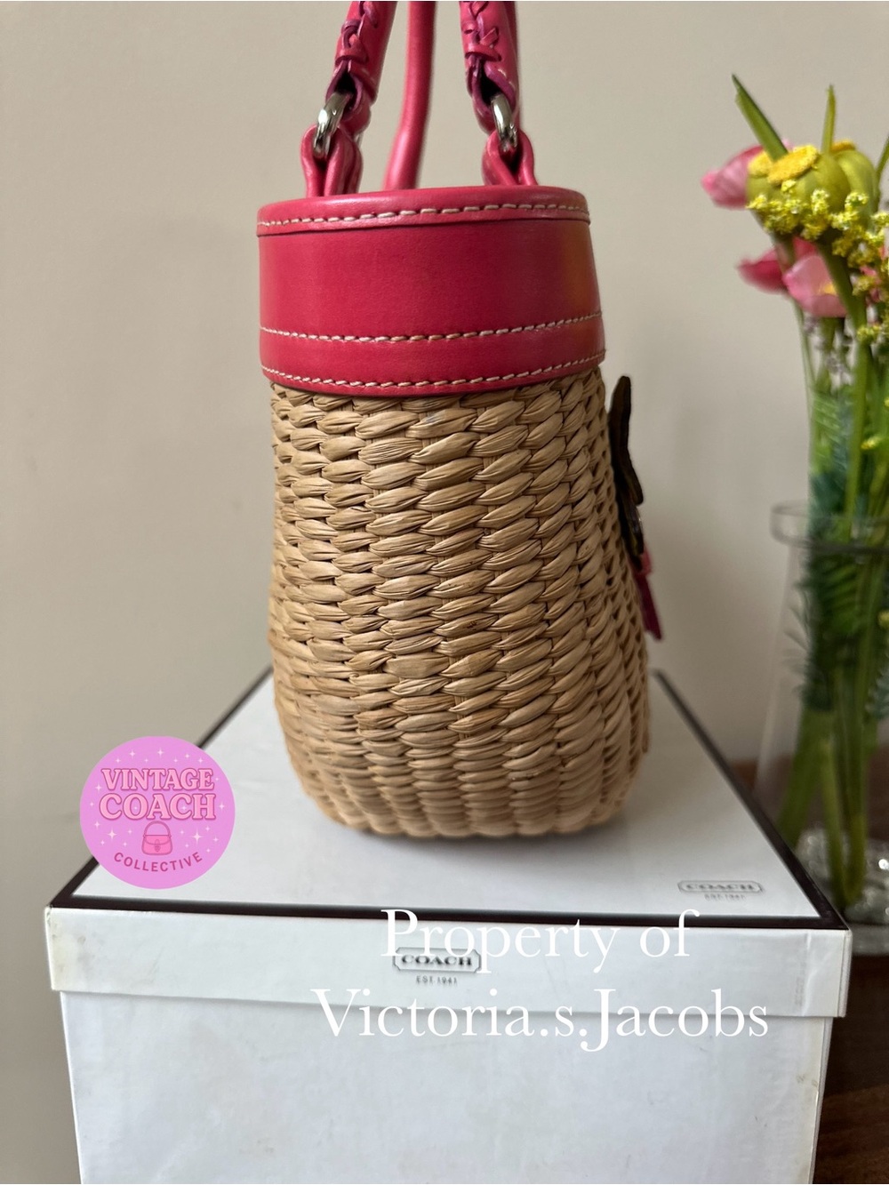 Coach butterfly basket (2/2) - Picture 5 of 11